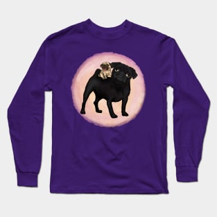 Double Sided- FivePugs + Puggyback Pals Long Sleeve T-Shirt